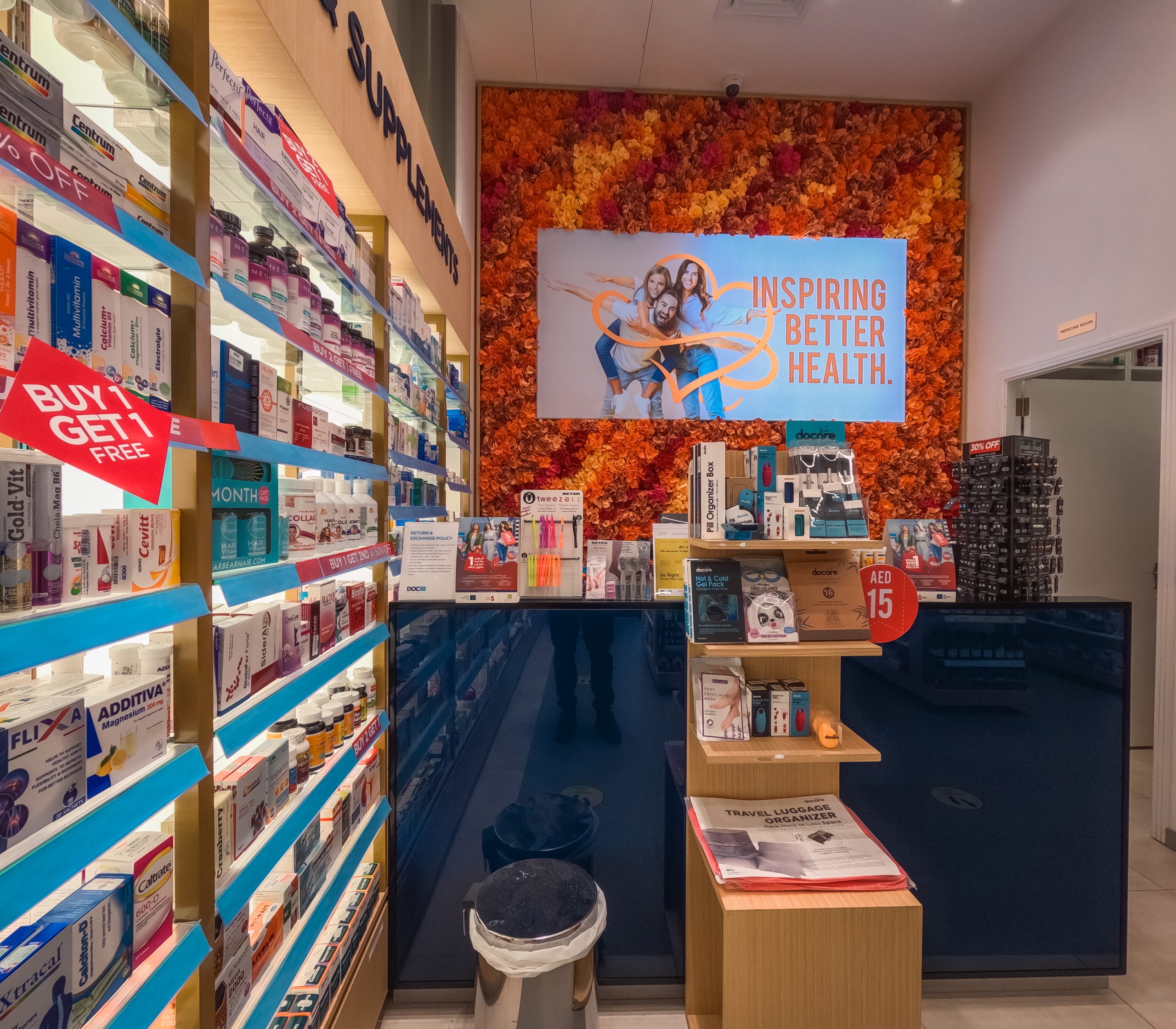 Dosib Pharmacy retail fit-out by Idyllic Interiors